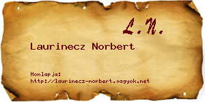 Laurinecz Norbert névjegykártya